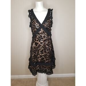 Michael Kors Ruffle-Trimmed Dress Sz XXS